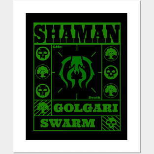 Golgari Swarm | Shaman | MTG Guild Black on Green Design Posters and Art